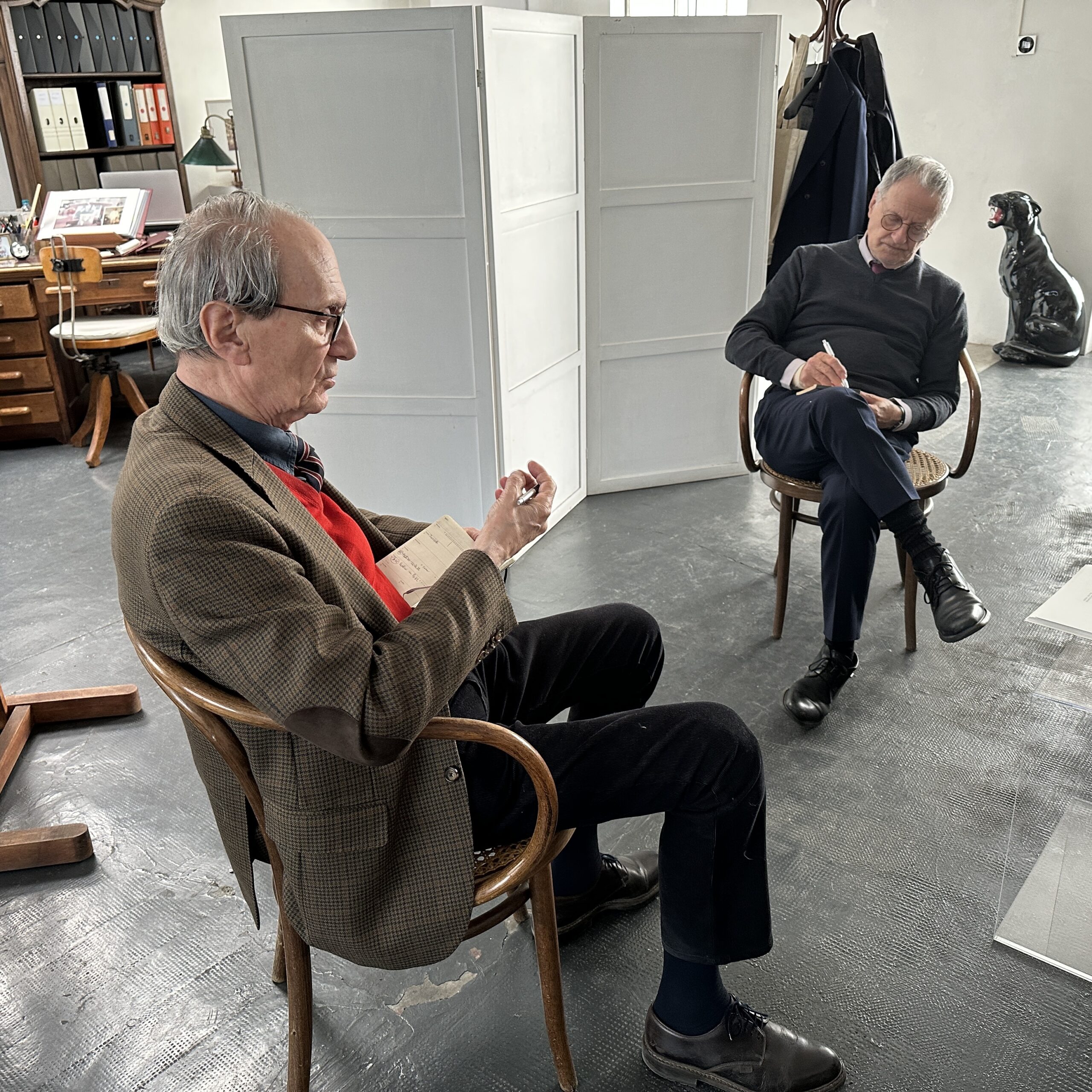 Giorgio Griffa e Giulio Paolini. Words and images in two voices
